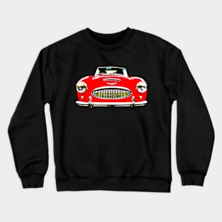 Austin Healey 3000 Mk2 1960s British classic car high contrast red Crewneck Sweatshirt